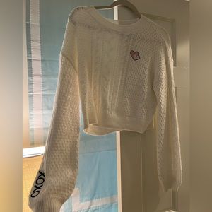BP Sweater. Size Small Size. White Knit with Hearts & XoXo.
